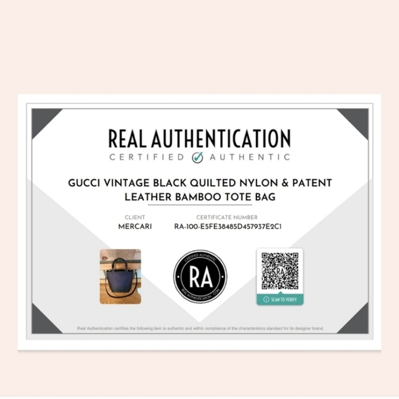 Gucci Vintage Black Quilted Nylon & Patent Leather Bamboo Tote Bag - Picture 12 of 14